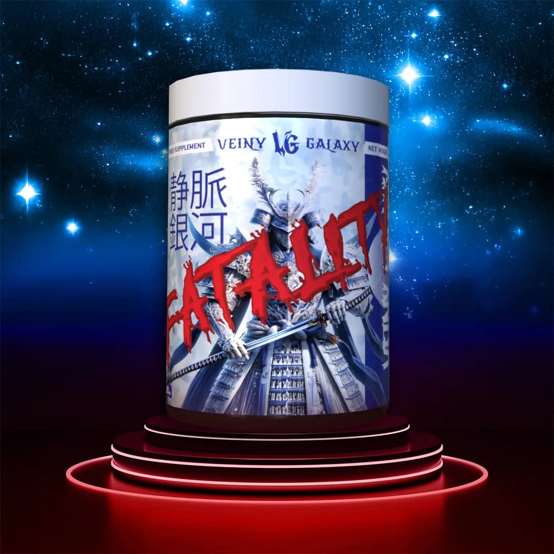 FATALITY 660 g od Veiny Galaxy — konkurenčná predtréningovka použitá v porovnaní
