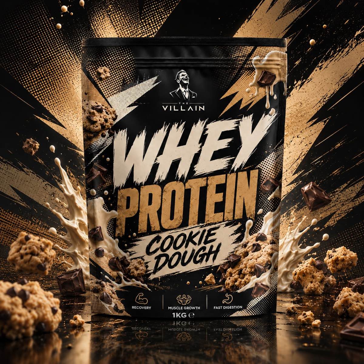 WHEY PROTEIN · COOKIE DOUGH