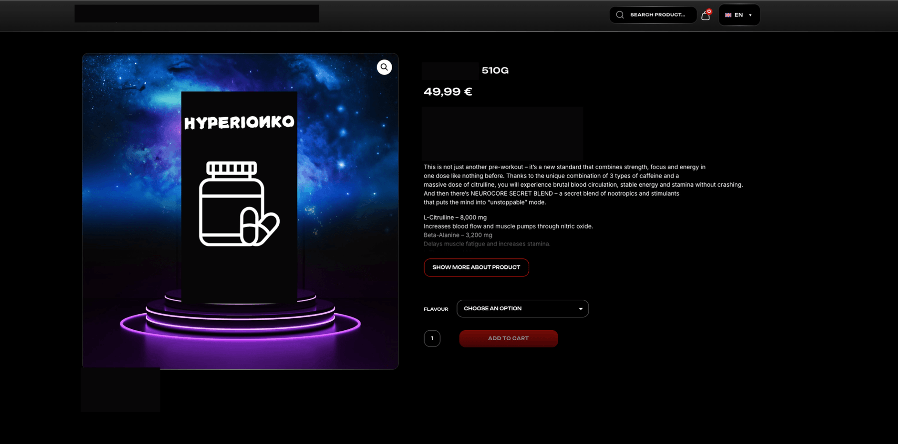 Screenshot 2: konkurenčný produkt — cena 49,99 € pri porovnávanom produkte.